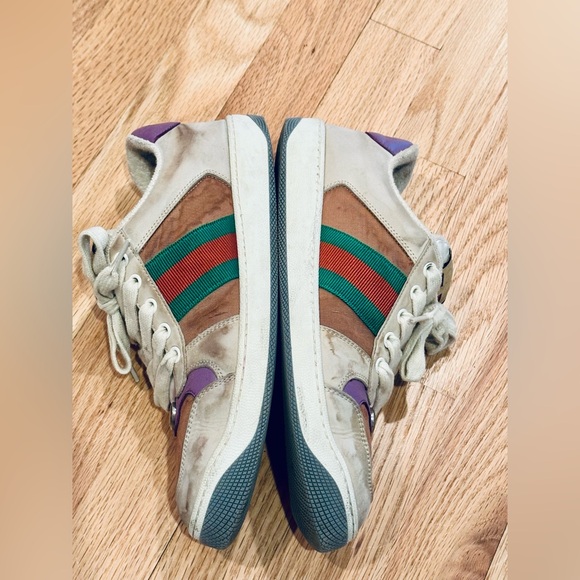 Gucci Screener sneaker (pink, green, orange) -womens - Picture 9 of 15